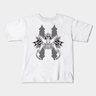 Final Fantasy 9 Alexandria Emblem Pixel Art Kids T-Shirt